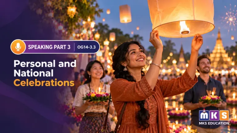 Speaking OG 14-3.3 — Personal and National Celebrations — MKS Education cover