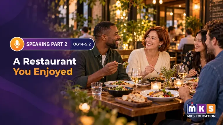Speaking OG 14-5.2 — A Restaurant You Enjoyed — MKS Education cover