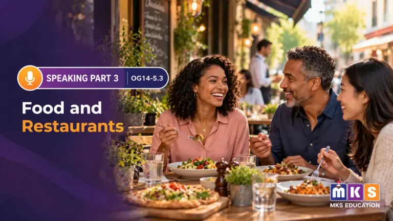 Speaking OG 14-5.3 — Food and Restaurants — MKS Education cover