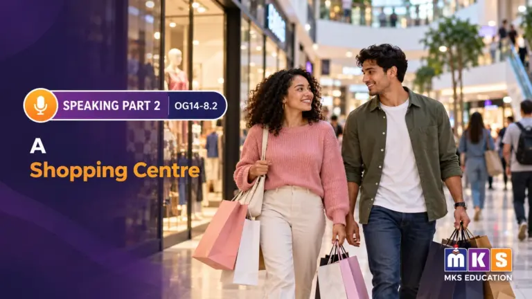 Speaking OG 14-8.2 — A Shopping Centre — MKS Education cover