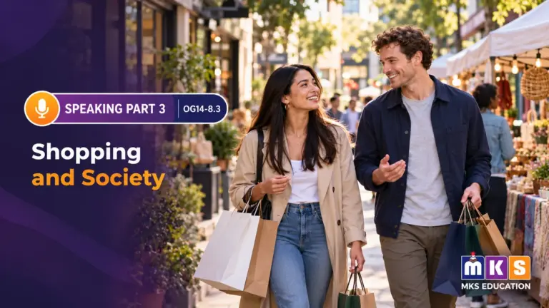 Speaking OG 14-8.3 — Shopping and Society — MKS Education cover