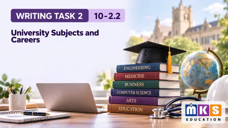University Subjects and Careers — IELTS writing, test 10-2.2.