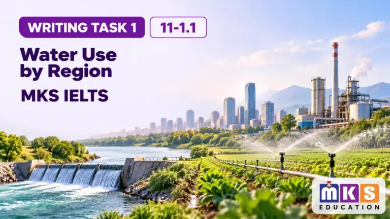 Water Use by Region — IELTS writing, test 11-1.1.