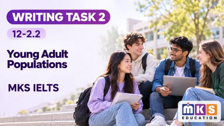 Young Adult Populations — IELTS writing, test 12-2.2.