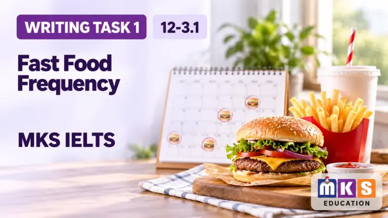 Fast Food Frequency — IELTS writing, test 12-3.1.