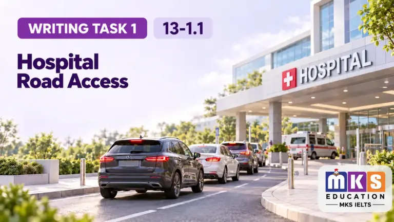 Hospital Road Access — IELTS writing, test 13-1.1.