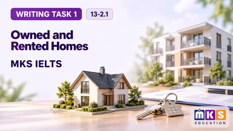Owned and Rented Homes — IELTS writing, test 13-2.1.