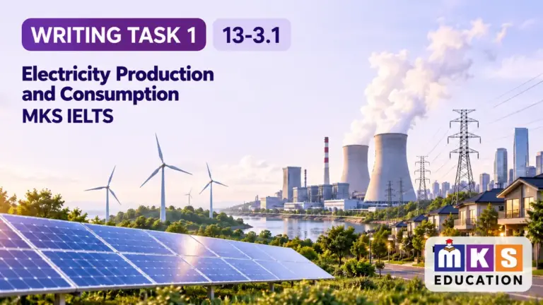 Electricity Production and Consumption — IELTS writing, test 13-3.1.