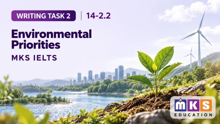 Environmental Priorities — IELTS writing, test 14-2.2.