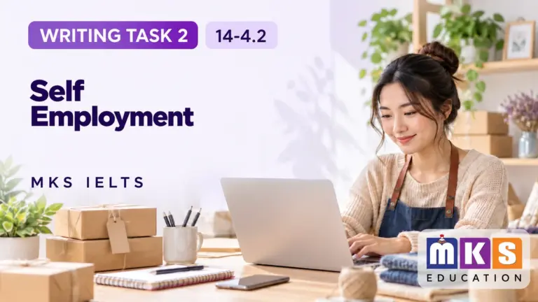 Self Employment — IELTS writing, test 14-4.2.