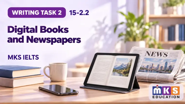 Digital Books and Newspapers — IELTS writing, test 15-2.2.