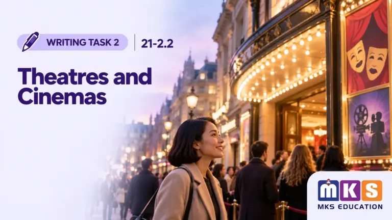 Writing 21-2.2 — Theatres and Cinemas (Task 2) — MKS Education cover