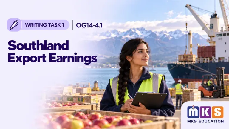 Writing OG14-4.1 — Southland Export Earnings (Task 1) — MKS Education cover
