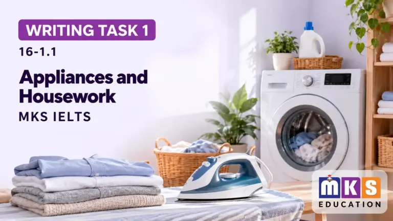 Appliances and Housework — IELTS writing, test 16-1.1.