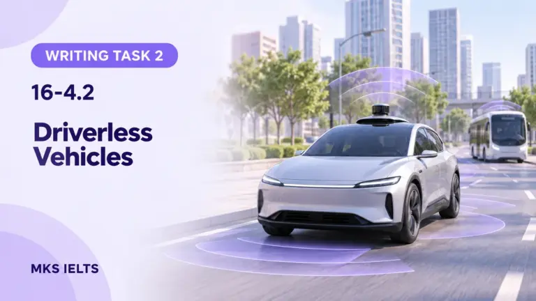 Driverless Vehicles — IELTS writing, test 16-4.2.