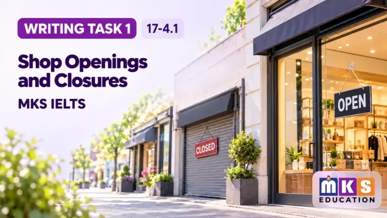 Shop Openings and Closures — IELTS writing, test 17-4.1.