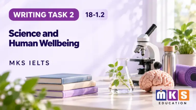 Science and Human Wellbeing — IELTS writing, test 18-1.2.