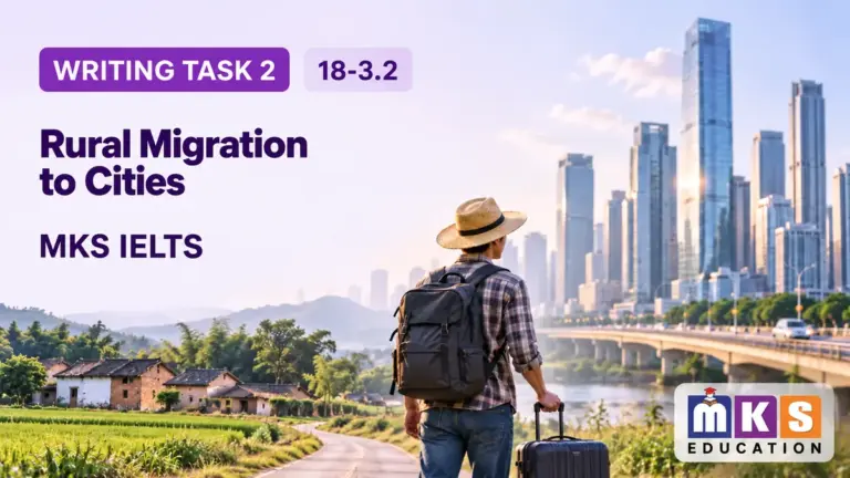 Rural Migration to Cities — IELTS writing, test 18-3.2.