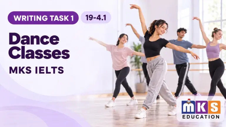 Dance Classes — IELTS writing, test 19-4.1.