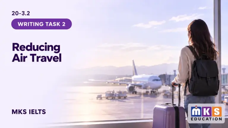 Reducing Air Travel — IELTS writing, test 20-3.2.