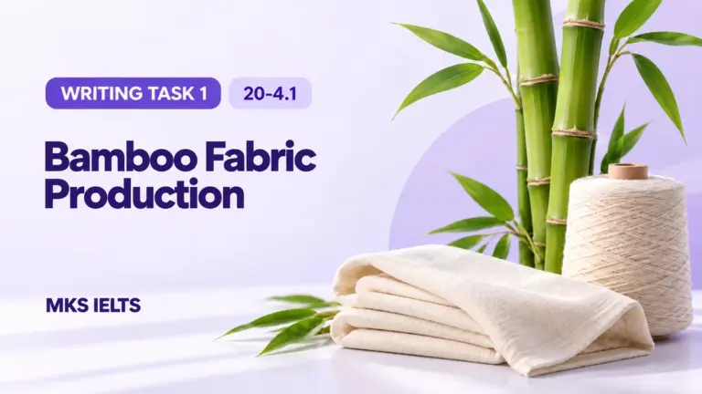 Bamboo Fabric Production — IELTS writing, test 20-4.1.