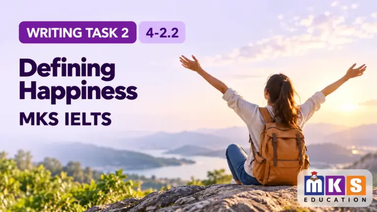 Defining Happiness — IELTS writing, test 4-2.2.