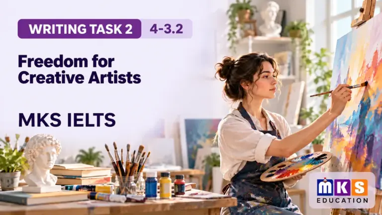 Freedom for Creative Artists — IELTS writing, test 4-3.2.