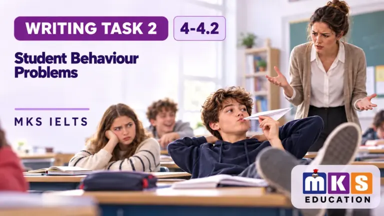 Student Behaviour Problems — IELTS writing, test 4-4.2.