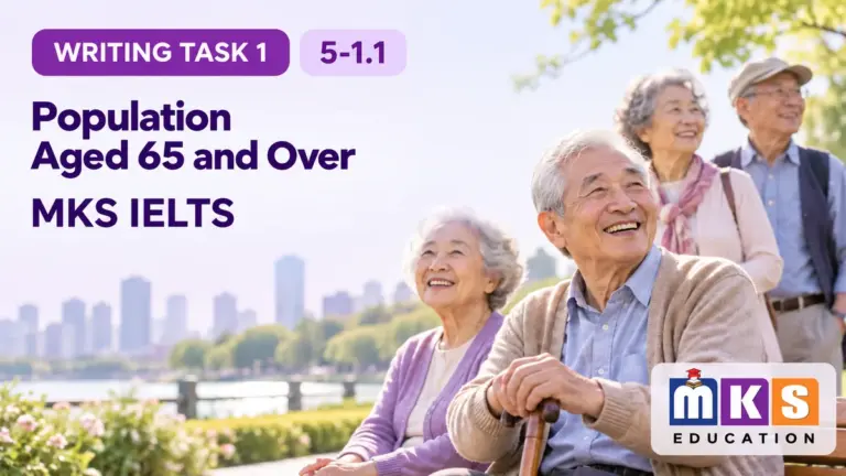 Population Aged 65 and Over — IELTS writing, test 5-1.1.
