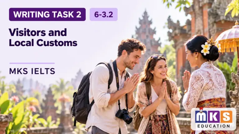 Visitors and Local Customs — IELTS writing, test 6-3.2.