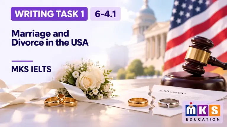 Marriage and Divorce in the USA — IELTS writing, test 6-4.1.