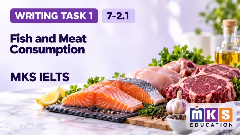 Fish and Meat Consumption — IELTS writing, test 7-2.1.