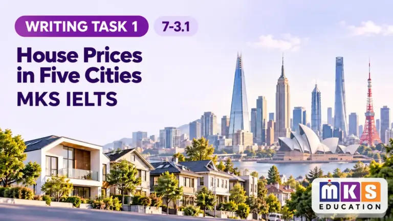 House Prices in Five Cities — IELTS writing, test 7-3.1.