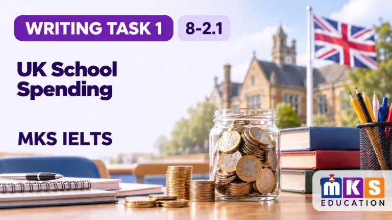 UK School Spending — IELTS writing, test 8-2.1.