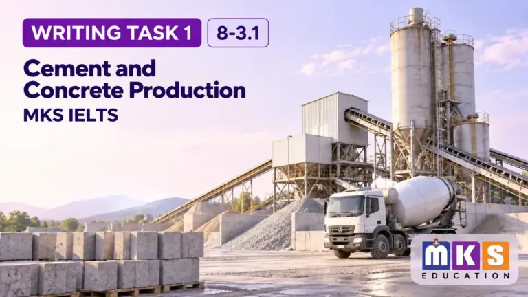 Cement and Concrete Production — IELTS writing, test 8-3.1.