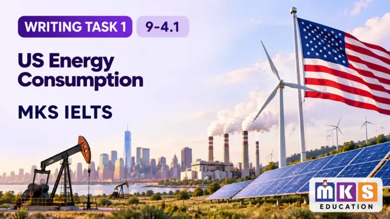 US Energy Consumption — IELTS writing, test 9-4.1.